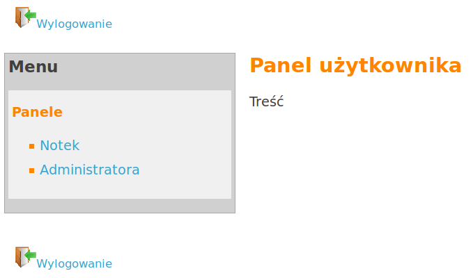 Składniki warstwy widoku Widok Widoki Składniki warstwy widoku Widok Układy 1 <div class=" logout "><a href="/ users / logout "><img src="/ img / logout.