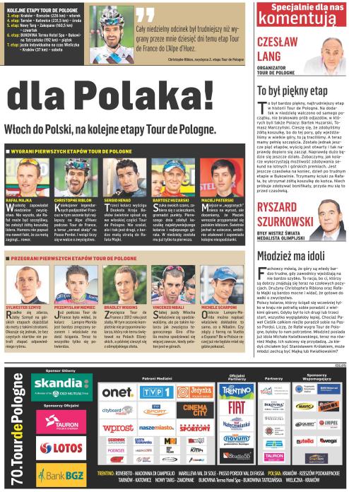 PRASA Zapowiedzi Wyścigu od marca do sierpnia w Przeglądzie Sportowym.