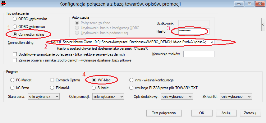 Uwaga ten Biuletyn informacyjny WeriOn nie zawiera informacji dotyczących instalacji oprogramowania oraz konfiguracji urządzeń w sieci, tylko informacje dotyczące połączenia z bazą danych programu