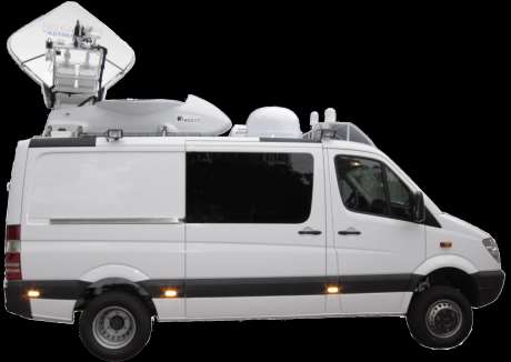 Przykład mobilnej stacji satelitarnej VSAT Mobilna stacja satelitarna przeznaczona jest do zapewnienia łączności w