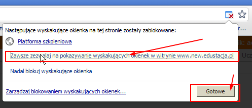 3. Dlaczego nie otwiera mi się okno z lekcją/ albo widzę puste okno, mimo że jestem zalogowany (korzystam z przeglądarki Chrome)?