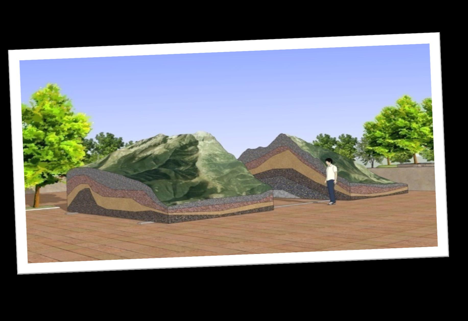 Unikatowym rozwiązaniem będzie możliwość poznania wnętrza góry. Rozsuwana, zewnętrzna makieta Babiej Góry ukaże odwiedzającemu budowę geologiczną.