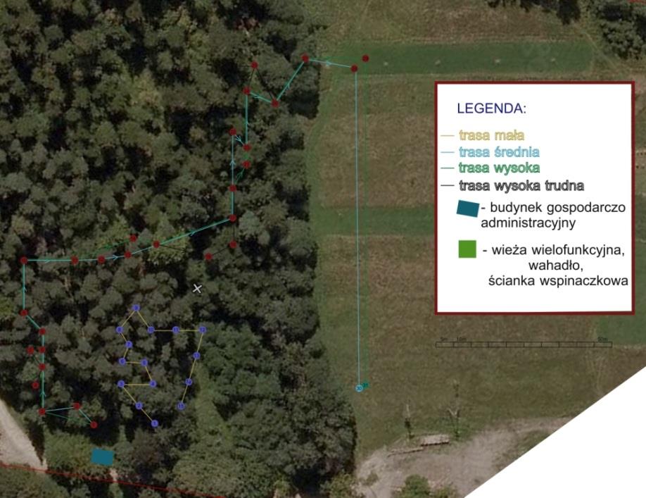 W ramach założeń projektu Korona Ziemi w Zawoi prowadzony będzie Park Linowy Mały odkrywca lasu.
