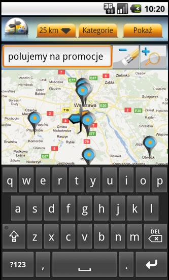 Aplikacja serwisu Promocja za rogiem ma za zadanie powiedzieć Ci o aktualnych, ciekawych ofertach w Twojej najbliższej okolicy. Aplikację po prostu ściągasz, uruchamiasz i z niej korzystasz.
