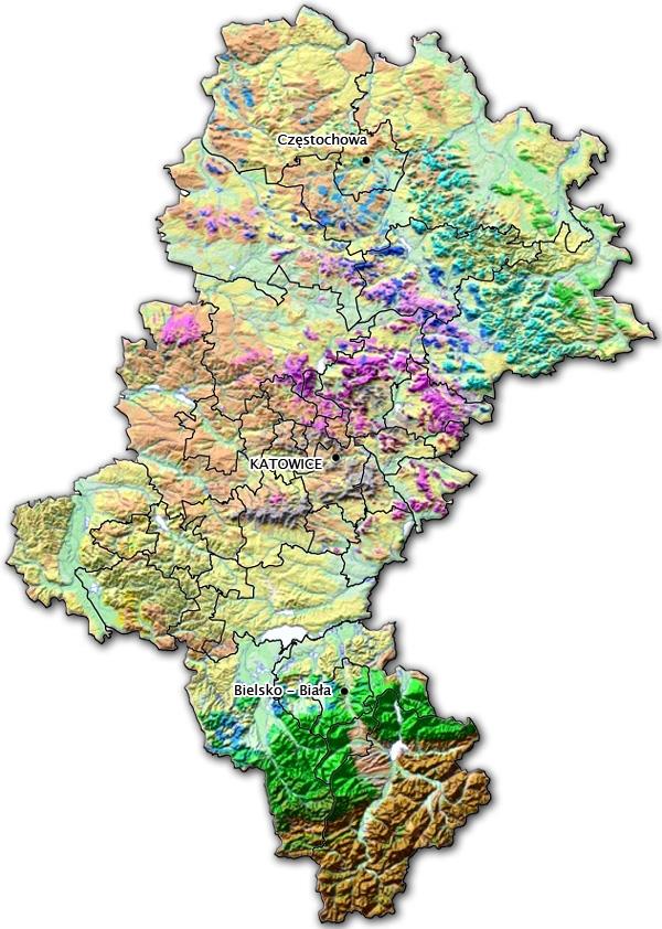 NATURALNE FORMY RZEŹBY TERENU BUDOWA GEOLOGICZNA 2 2 3 2 2 1 3 2 2 2 3 3 4 3 2 3 Województwo