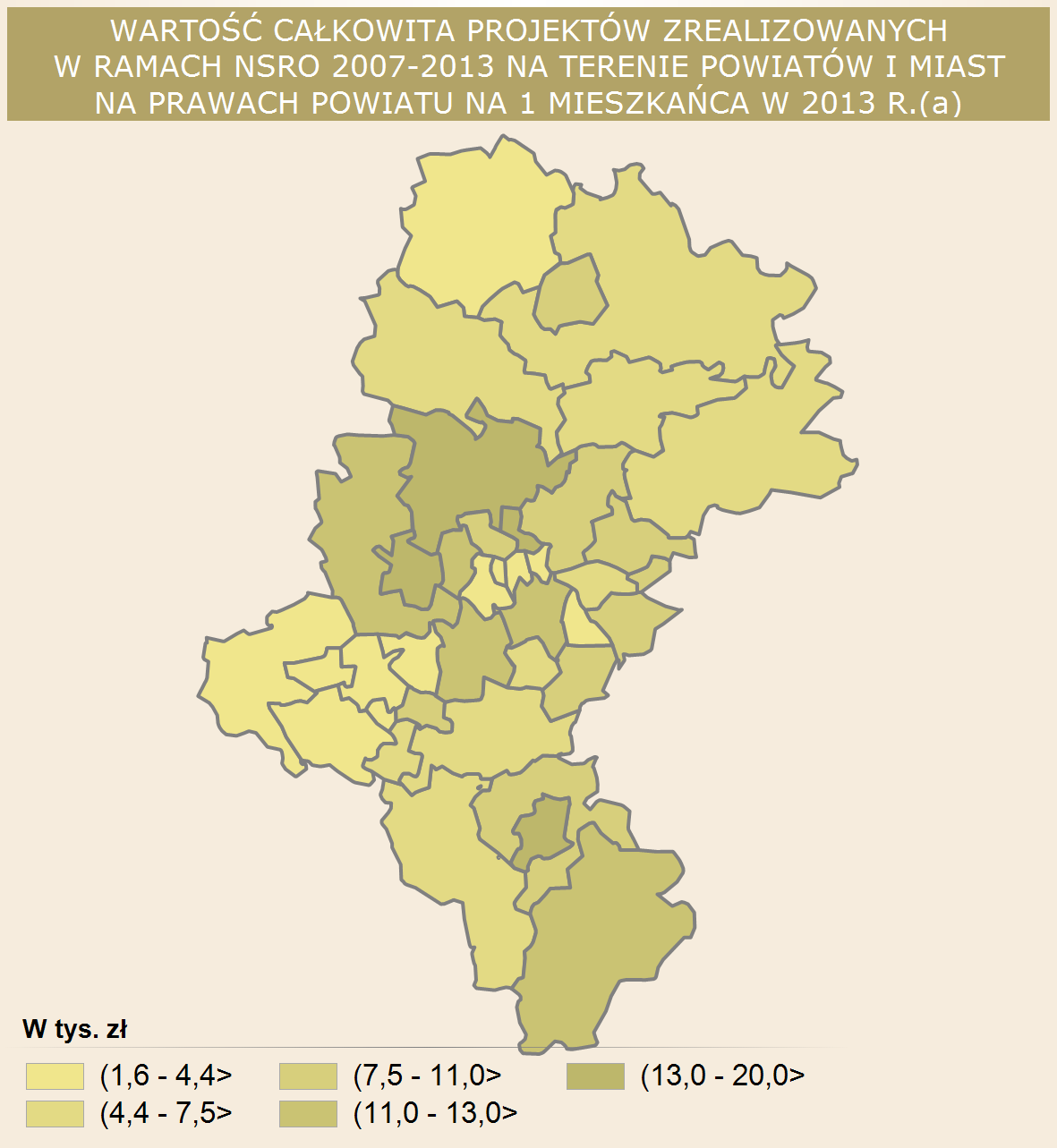 MAPY (a) Dane szacunkowe; miejsce realizacji projektu zgodnie z umową o dofinansowanie; dane dotyczą podpisanych umów o dofinansowanie; bez środków Programu Operacyjnego Pomoc