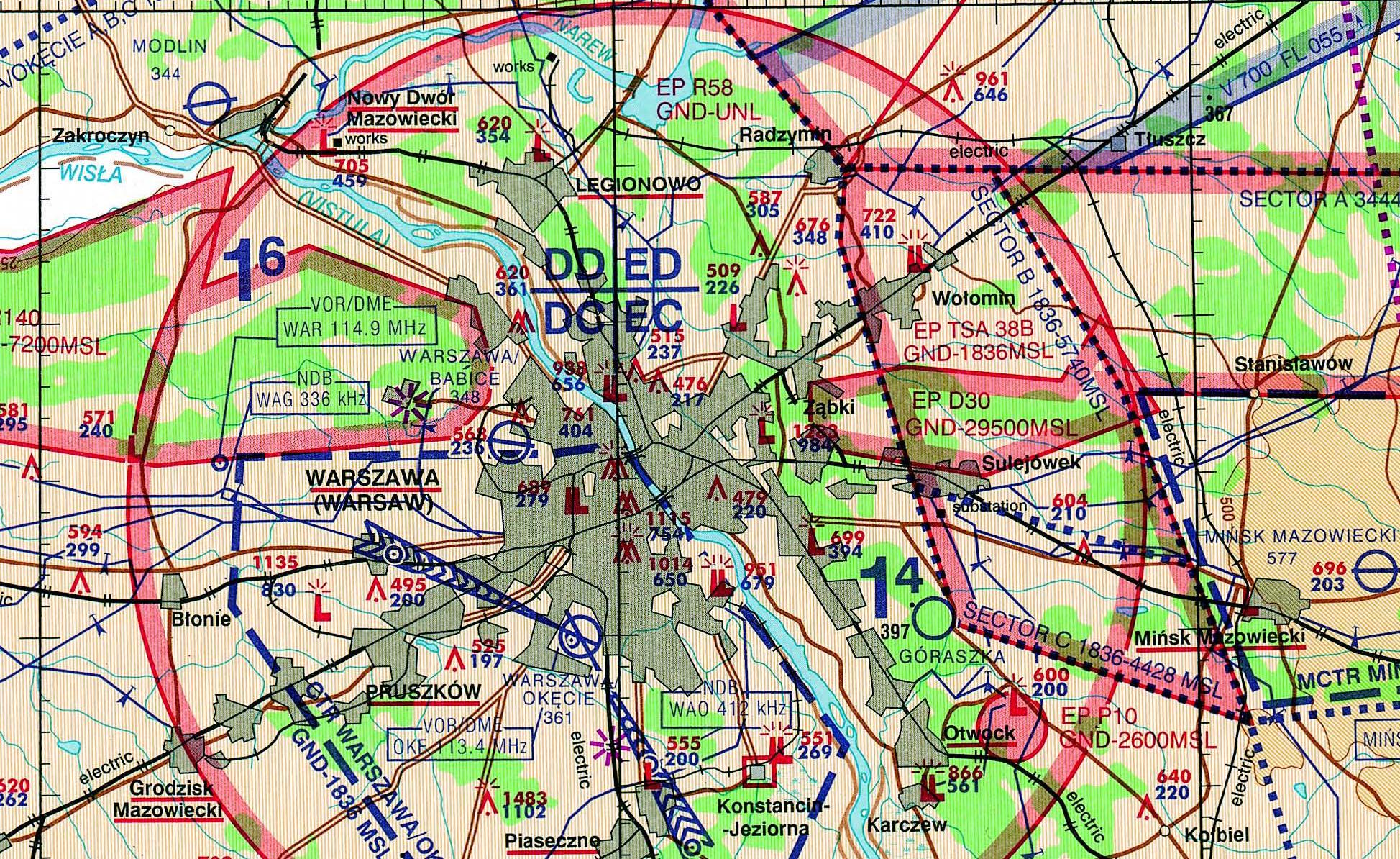 Mapy lotnicze Seria