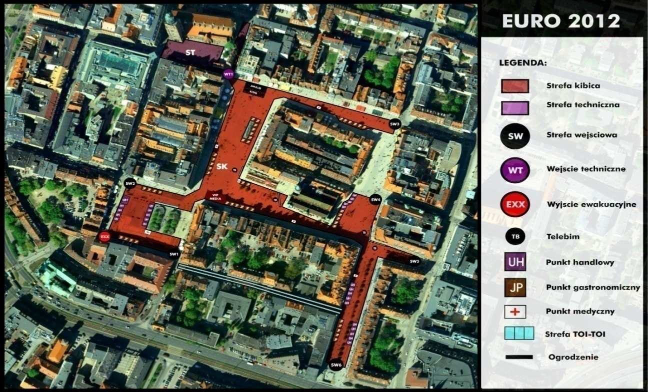 1 Granice stref płatnego parkowania we Wrocławiu BIURO EURO2012 przekazało Wykonawcy plan zagospodarowania CSK obejmujący RYNEK, gdzie zdefiniowane zostały między innymi lokalizacje stref
