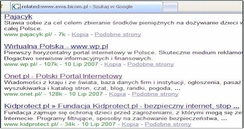 4 Ewa Białek znalezienia najistotniejszych czynników warunkujących wysokie pozycje w rankingach wyszukiwarek [10].