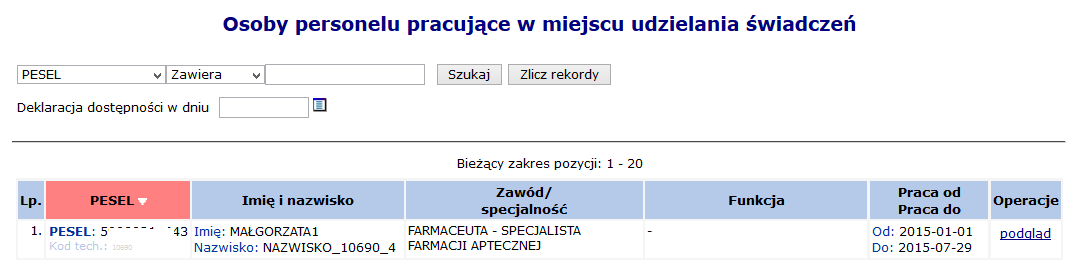 Rys. 5.18 Przepisanie zasobów 3. Wybrać opcję, a następnie zatwierdzić podsumowanie przepięcia. W systemie została także udostępniona możliwość przepięcia zasobów z miejsca nieaktywnego do aktywnego.