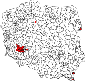 Chrzanowski A., Kuźmiński R., Łabędzki A., Mazur A., Rutkowski P., 2013. Occurrence of Eriogaster catax (Linnaeus, 3 characterisation of habitat conditions and stands of these species.
