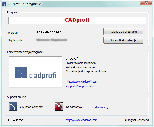 CADprofi Polecenia ogólne: Polecenie CADprofi O programie CADprofi Polecenia ogólne Program CADprofi posiada wiele poleceń ogólnych służących do numerowania i opisywania obiektów, tworzenia