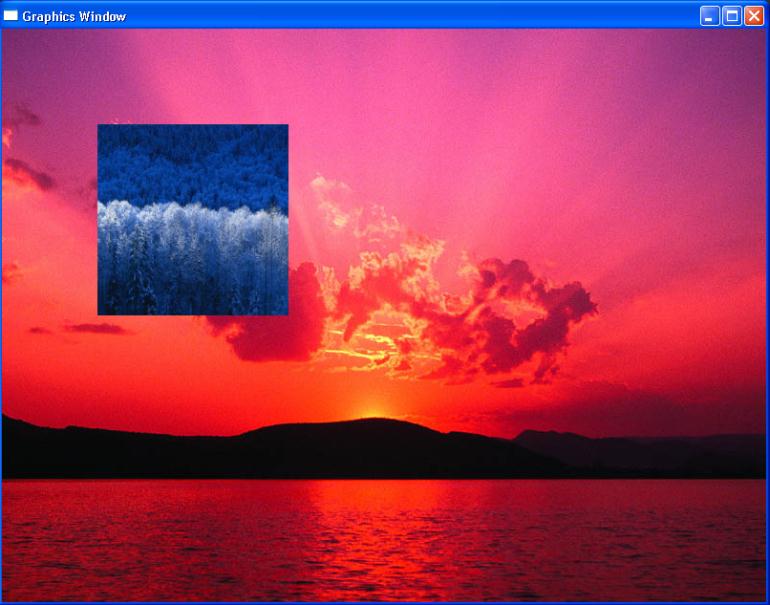 Okno grafiki szczegółowe informacje Do wyświetlania obrazów służą operacje DrawImage i DrawResizedImage obiektu GraphicsWindow.