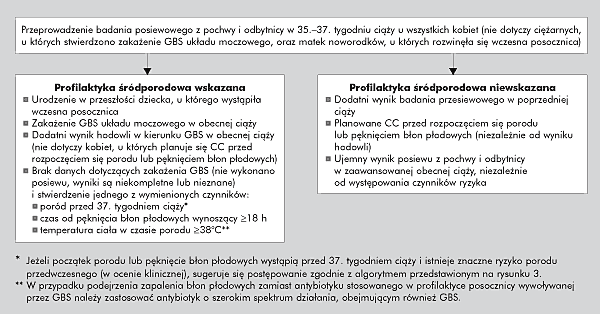 Medycyna Praktyczna - portal dla lekarzy Zapobieganie zakaŝeniom perinatalnym paciorkowcami grupy B Aktualne (2002) wytyczne Centers for Disease Control and Prevention wg Prevention of perinatal