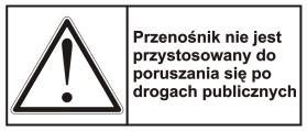 7 Ostrzeżenie przed wciągnięciem palców lub dłoni przekładnia łańcuchowa.