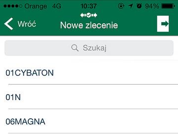 SKŁADANIE ZLECENIA UPROSZCZONEGO CZ.1 Jeżeli interesujący Cię instrument znajduje się na jednej z list w opcji Notowania, stuknij w nazwę instrumentu i przejdź do określenia ilości oraz ceny.