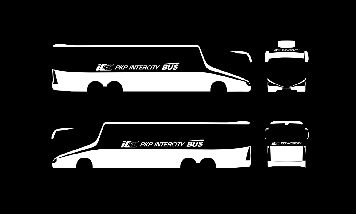 Zasady stosowania Linie: Przebiegają wzdłuż boku do głównych elementów karoserii. Przód autobusu I. Linia szara zajmuje powierzchnię od dolnej krawędzi pojazdu do dolnej krawędzi świateł pojazdu. II.