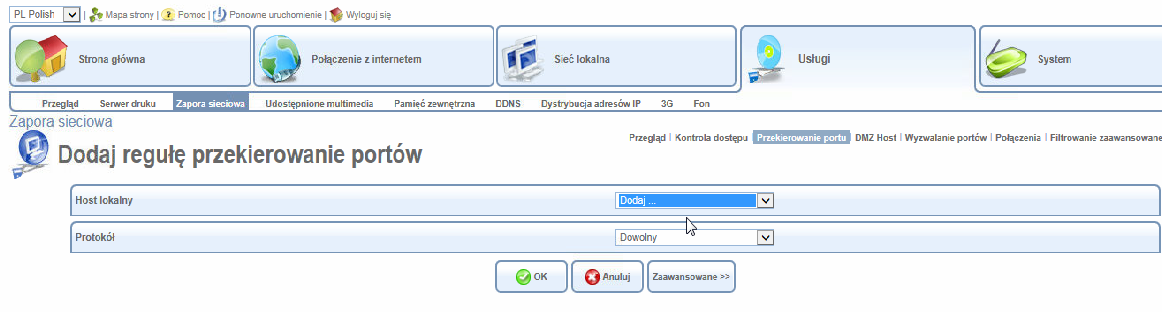 W czarnym okienku wpisujemy: ipconfig/all Dla aktywnej karty sieciowej szukamy wpisu: W tym przypadku otwieramy przeglądarkę internetową i wchodzimy