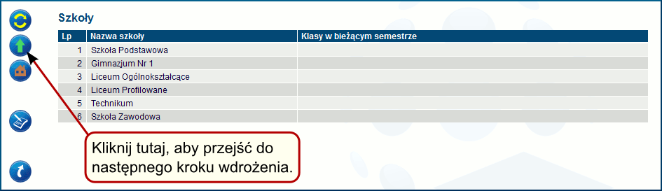 Rysunek 3.19: Okno Modyfikacja danych szkoły 5. Po zapisaniu danych zostaniesz przeniesiony do okna Szkoły (rys. 3.20).