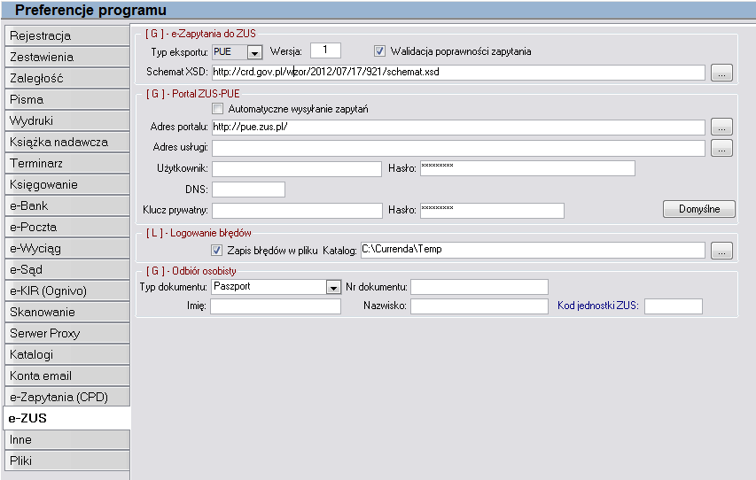 DNS Nazwa certyfikatu publicznego, obowiązująca nazwa to: PROD-NPI Klucz prywatny Nazwa certyfikatu klucza prywatnego, obowiązująca nazwa to: PROD-WNIOSKIEKS Hasło Hasło do klucza prywatnego Uwaga!