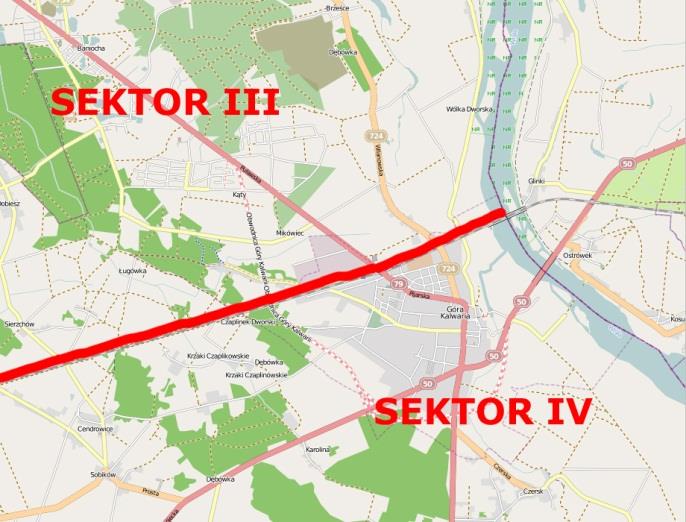 Rysunek 2 Podział na sektory miasta i gminy.