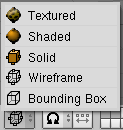 Rys. 6 Opcje menu 3D View: 1. View menu widoków A. Play Back Animation odtwarza wyrenderowaną animacje B. Maximize/Tile Window powiększa/przywraca okno do/z pełnego ekranu C.