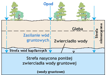 Wody podziemne Do celów pitnych dostępna jest woda z