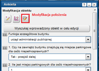 4.2. Modyfikacja Wprowadzone obiekty możemy edytować zarówno pod względem geometrii, jak i samej oceny.