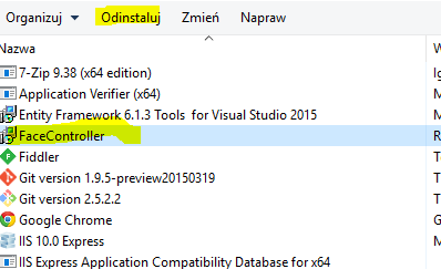 W celu odinstalowania wcześniejszej wersji programu, wejdź w aplet Dodaj/Usuń programy lub Odinstaluj program (nowsze wersje systemu