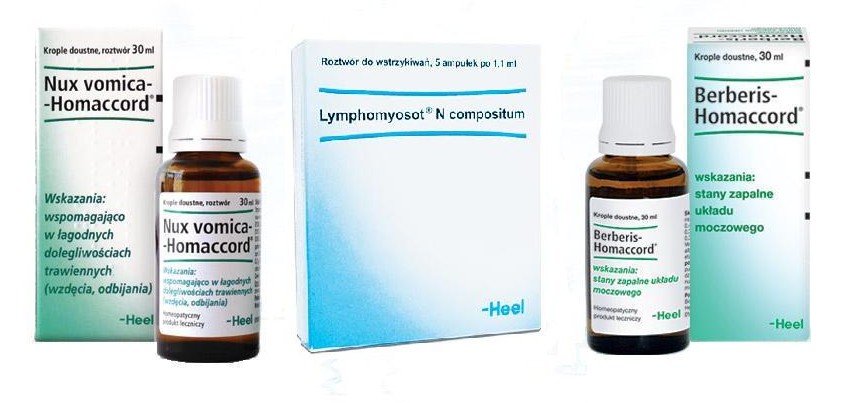 kropli Berberis Homaccord oraz 0,5 ampułki Lymphomyosot N compositum (po