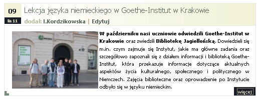 Wstawianie wpisu ze zdjęciem i galerią Proszę aby wpisy formatowane były tak jak
