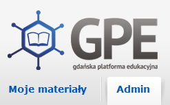 Admin W przypadku, gdy użytkownik posiada prawa administratora, obok zakładki Moje materiały widoczna jest dodatkowa zakładka Admin: Panel administratora pozwala użytkownikowi na: podgląd informacji