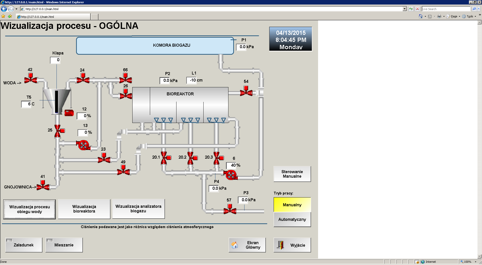 4 Instalacja pilotażowa - mikrobiogazownia Układ