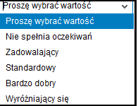 Następnie należy wypełnić pola w zakładkach Ocena, ewentualnie (Ocena