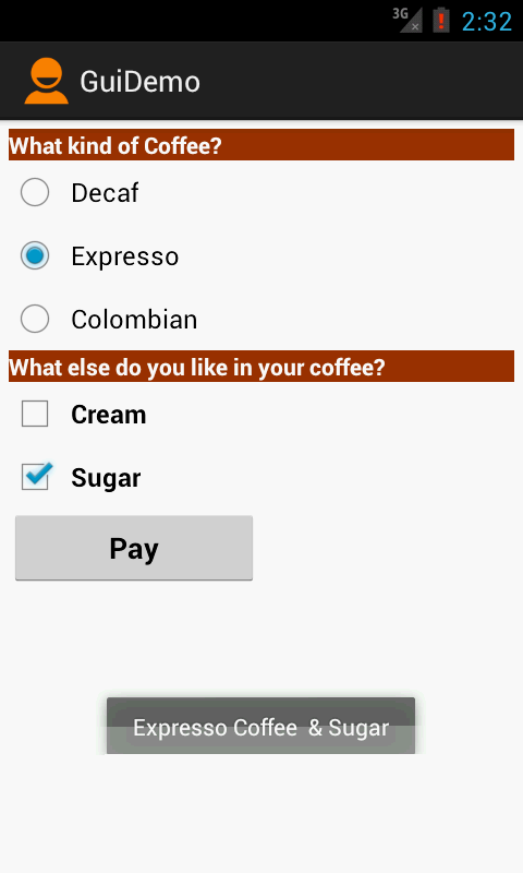 Na podstawie aplikacji dotyczącej wyboru kawy, zaprojektuj program do zamawiania pizzy.
