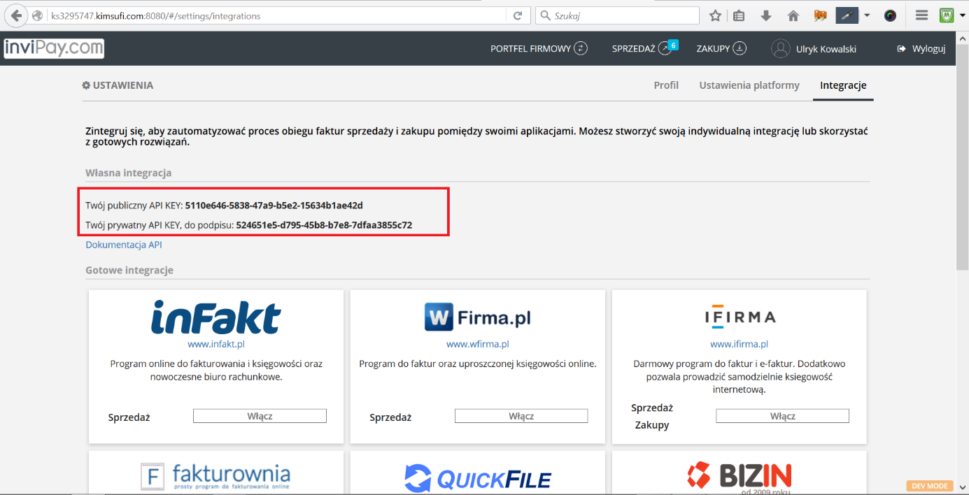 5. Bezpieczeństwo komunikacji z API Dołożyliśmy wszelkich starań, aby nasza komunikacja przebiegała w bezpieczny sposób.