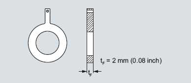 Pierścienie uziemiające ze stali nierdzewnej AISI 316 (1.4571) typu płaskiego dla wykładziny PTFE oraz PFA Nr zamówieniowy odnosi się do jednej sztuki!
