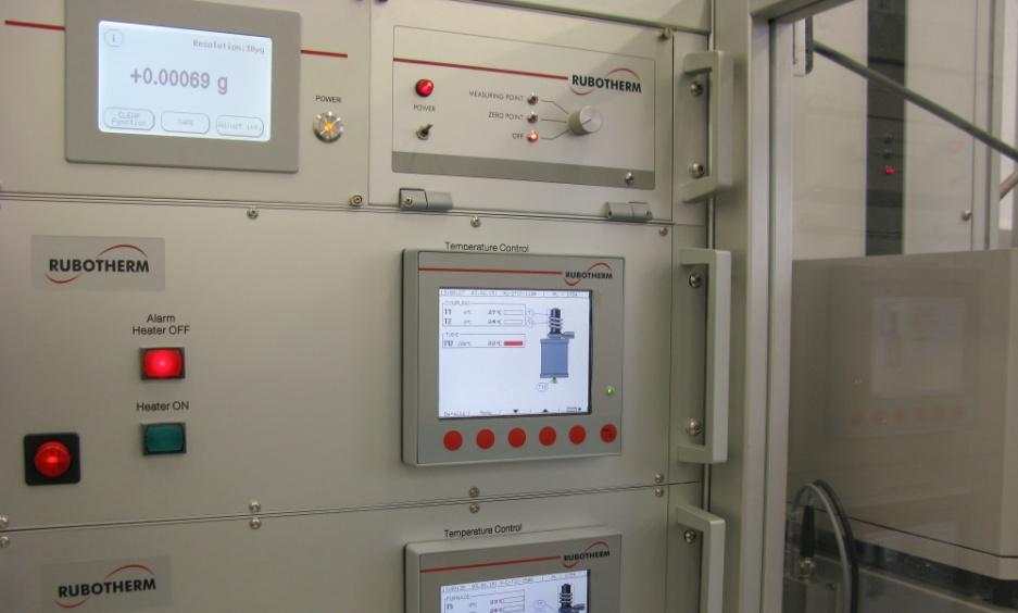 Laboratorium metod grawimetrycznych system analizatora termograwimetrycznego z wagą suspensyjną i układami ciągłego dozowania