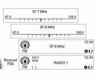System audio-nawigacyjny 107 Wyszukiwanie stacji radiowych Wyszukiwanie multipleksów DAB (tylko typ A) Przełączanie serwisu DAB (tylko typ A) [DAB-DAB wł./dab-fm wył.