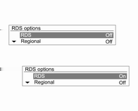 System audio-nawigacyjny 113 Konfigurowanie RDS Włączenie funkcji RDS oferuje następujące korzyści: Dla ustawionej stacji zamiast częstotliwości wyświetlana jest nazwa programu.