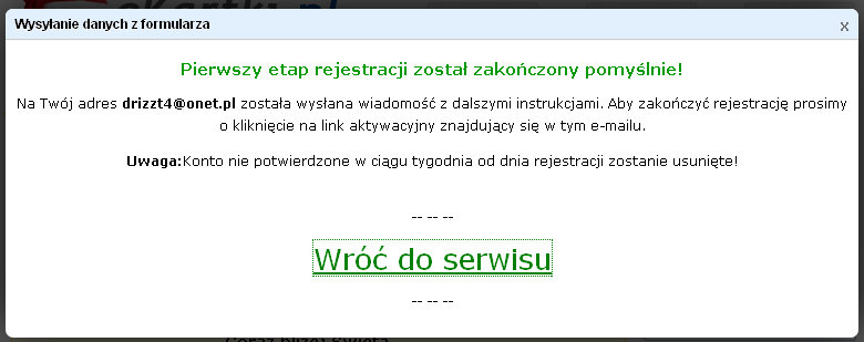 Krok 6 Wypełniamy formularz wpisując wszystkie dane o jakie prosi nas komputer.