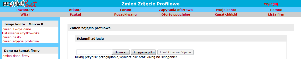 Zmień hasło Jest to strona, na której możesz zmienić Twoje hasło.