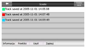 Usuń: możesz usunąć dowolne z poprzednio zapisanych POI. Clarion poprosi przedtem o potwierdzenie. 4.7.2.