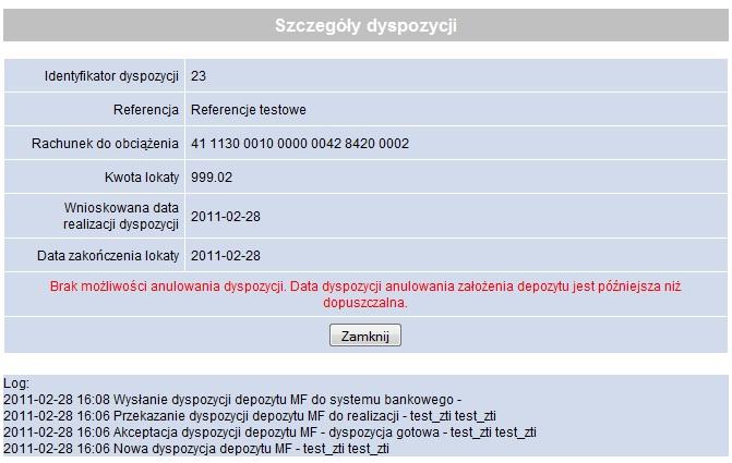 otrzymuje status gotowa do anulowania.