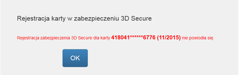 Po kliknięciu OK zostaniesz przekierowany ponownie na zakładkę Moje karty. 4.