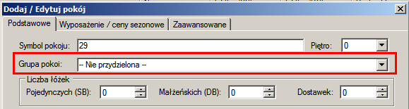Instrukcja obsługi KWHotel Standard 1. Tworzenie własnej bazy pokoi 1.1 Tworzenie asortymentu, wyposażenia pokoi Każdy pokój posiada podstawowe wyposażenie, tj. łazienka, TV czy lodówka.