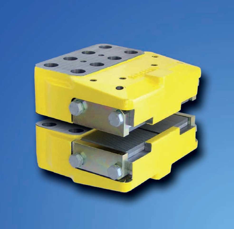 Gniazdo hamulcowe W 150 FA i W 180 FA uruchamiane hydraulicznie, zwalniane sprężyną Gniazdo hamulcowe Wykonanie standardowe Średnica tłoka 2 x 75 mm lub średnica tłoka 2 x 90 mm Uruchamiane
