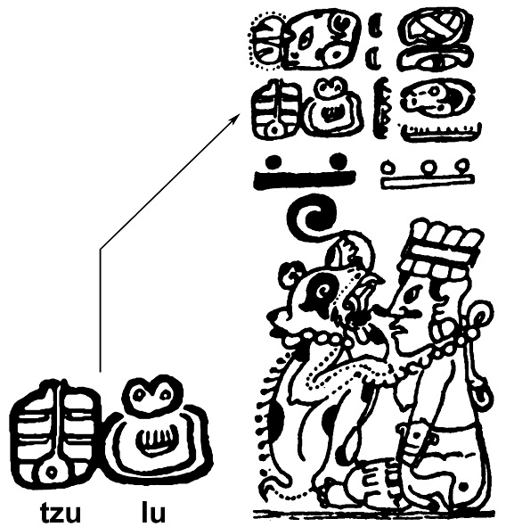 hieroglificze Majów było częściowo oparte a zakach foetyczych.