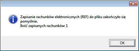 Eksport danych rachunku do NFZ (pliku REF).