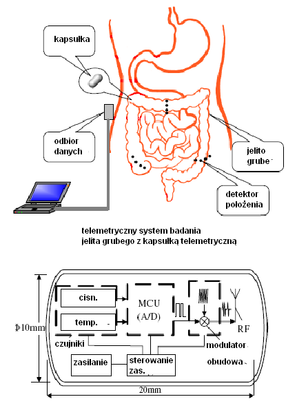 Telemetria Systemy telemetryczne - przykłady rozwiązań Telemetria (jagnięta badanie bezdechu) - odbiornik Telemetria Systemy telemetryczne - przykłady rozwiązań Telemetria (badanie aktywności jelita